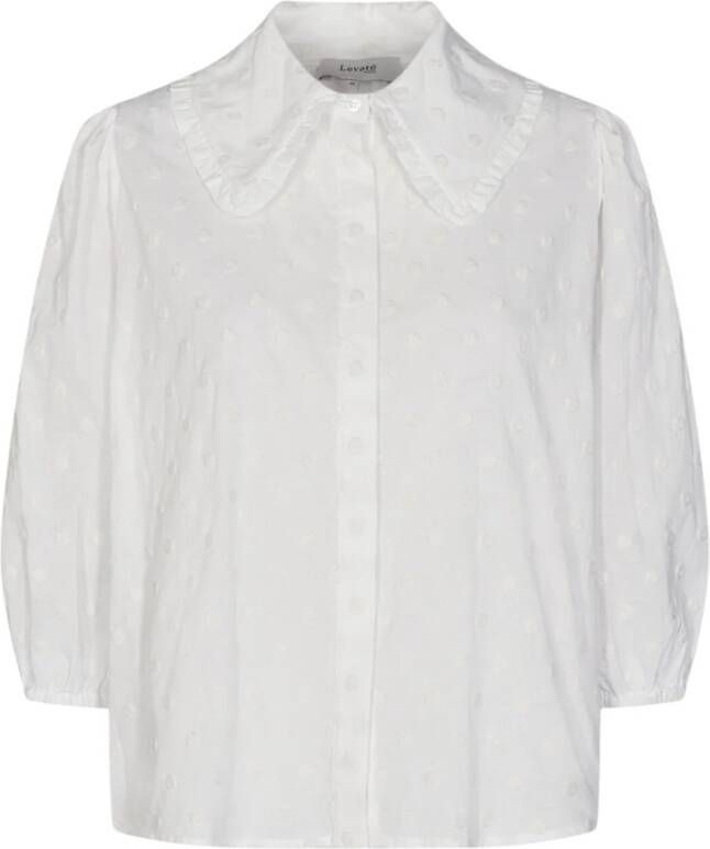 Levete Room Norma 2 Oversized Shirt White Dames