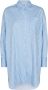 Levete Room Oversized Lang Shirt Blauw Dames - Thumbnail 1