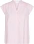Levete Room Roze Sorbet Linnen Blouse Roze Dames - Thumbnail 1