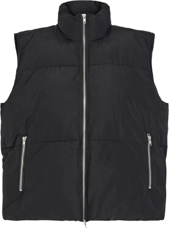 Levete Room Stijlvolle Polyester Vesten Zwart Dames