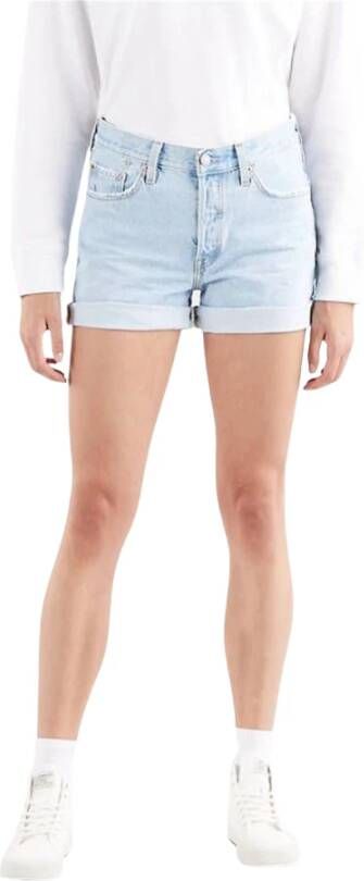 Levi's 29961 0028 501 Rolled Short Shorts Blauw Dames