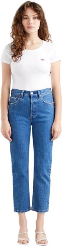 Levi's 501 Crop Jazz Pop -broek Blauw Dames
