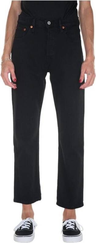 Levi's Zwarte effen jeans met ritssluiting en knoopsluiting Black Dames - Foto 17