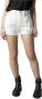 Levi's Witte Katoenen Jeans Broek Kort 501 Versleten Effect White Dames - Thumbnail 5