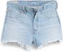 Levi's Blauwe effen dames shorts met ritssluiting en knoopsluiting Blue Dames - Thumbnail 3
