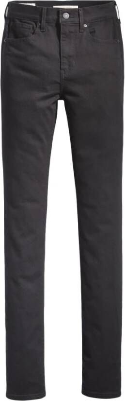 Levi's 724 High Rise Straight Jeans Zwart Dames