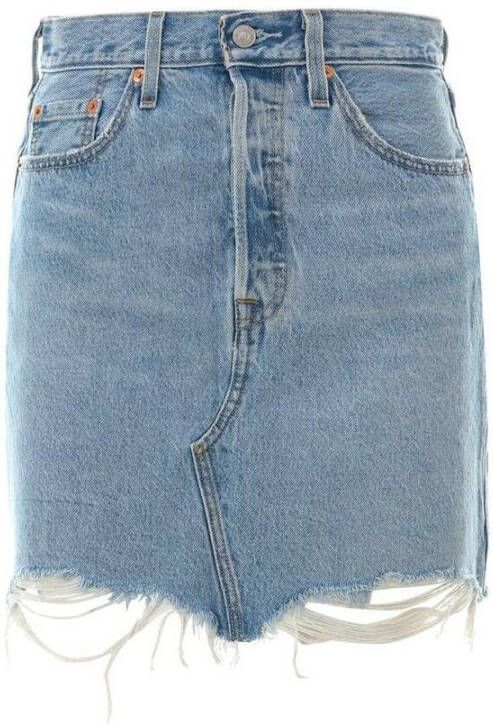 Levi's ® Jeansrok High Rise Iconic Skirt Jeansrok met franje en hoge taille