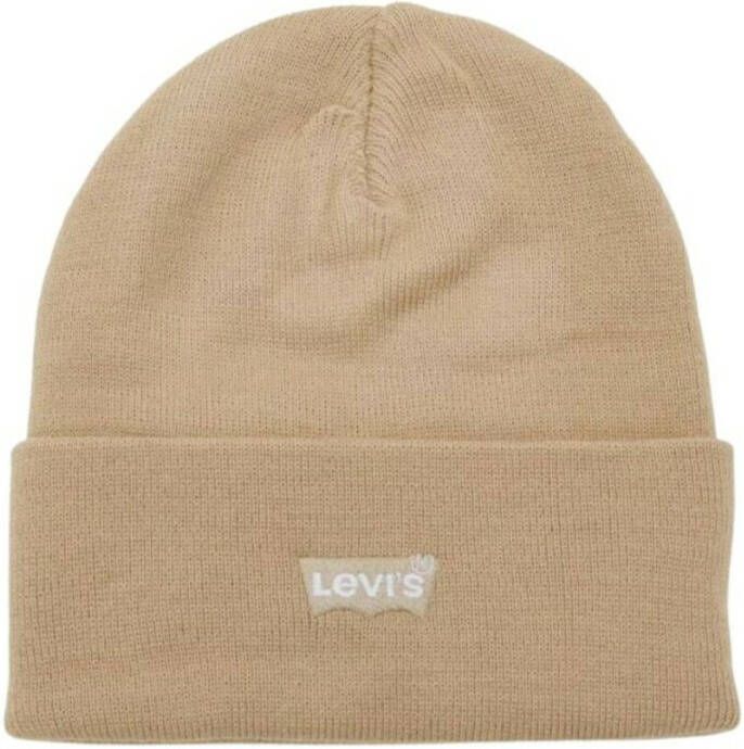 Levi's Beanie met labelstitching model 'Slouchy Beanie'