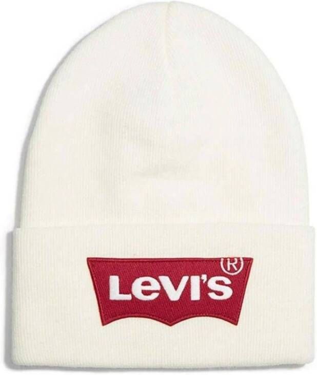 Levi's Witte Acryl Hoeden & Mutsen White Unisex