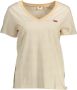 Levi's Beige T-shirt met korte mouwen voor vrouwen Beige Dames - Thumbnail 2