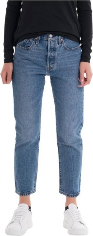 Levi's Bijgesneden jeans Blauw Dames