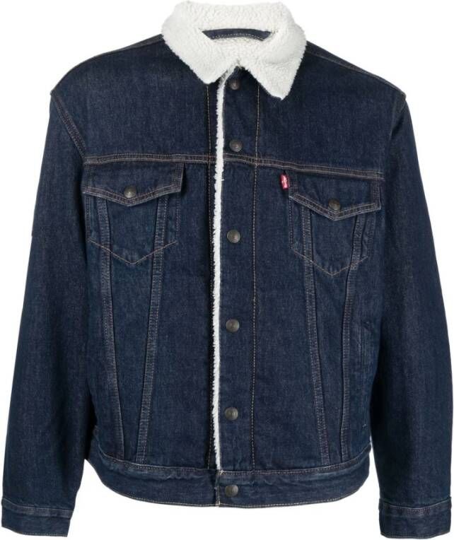 Levi's Originele Sherpa Trucker Jas voor Heren Blue Heren - Foto 3
