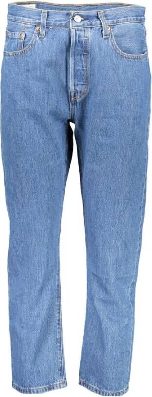 Levi's Blauwe Katoenen Jeans met Logo Detailing Blue Dames