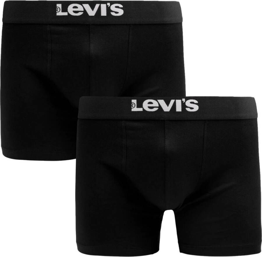 Levi's Boxershort LEVIS MEN SOLID BASIC BOXER BRIEF ORGANIC CO 2P (set 2 stuks)