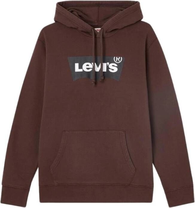 Levi's Heren Bruine Print Sweatshirt Brown Heren