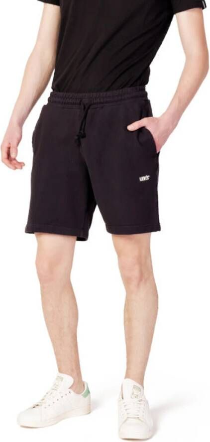 Levi's Zwarte shorts met vetersluiting Black Heren