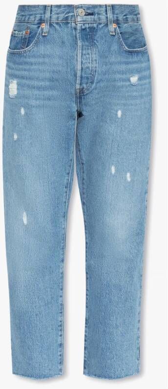 Levi's Collectie 'Verantwoord Gemaakt' '501 Original' jeans Blauw Dames