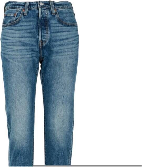 Levi's Klassieke Straight Leg Jeans Blauw Dames