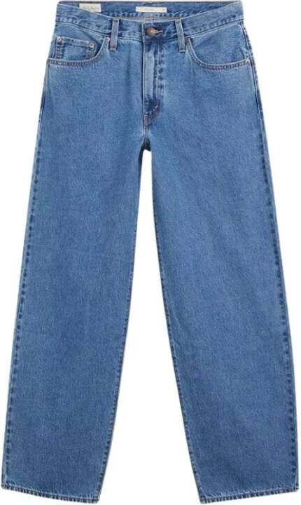Levi's Dad Oversize Jeans Blauw Dames