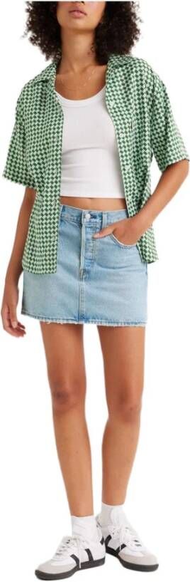 Levi's Dames Rok Lichtblauw Blauw Dames