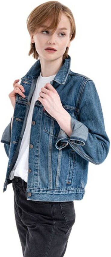 Levi's Uni-benen uni volwassen 29945 0063 Originele trucker-botter donker Blauw Unisex - Foto 7