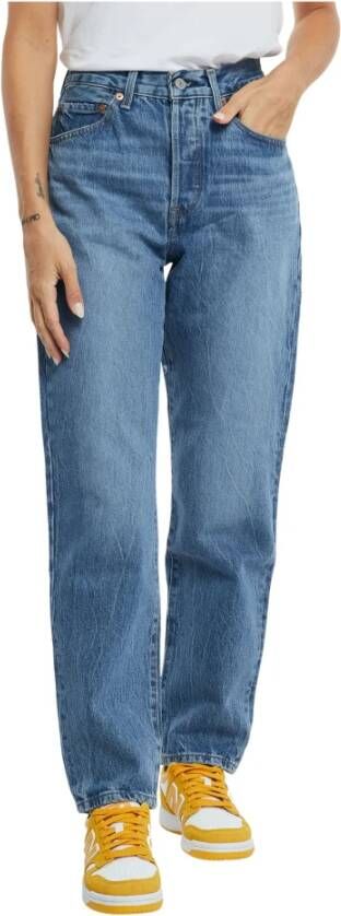 Levi's Straight Jeans voor Vrouwen Blue Dames