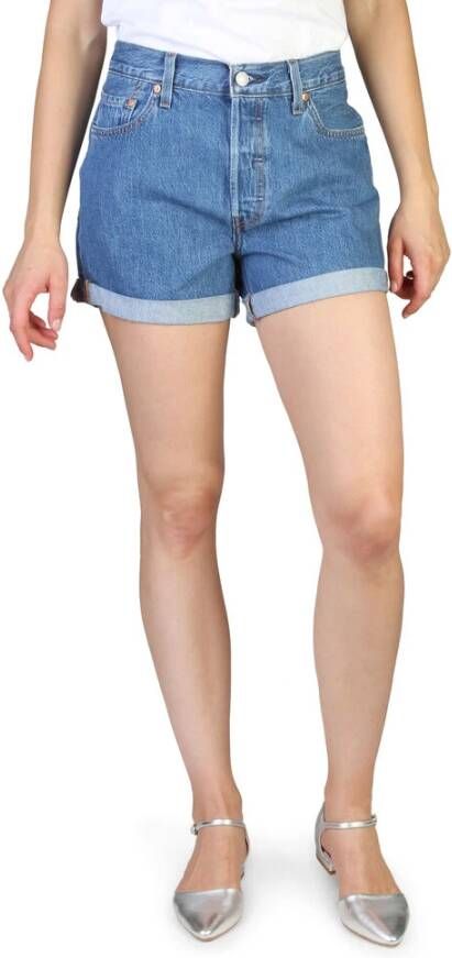 Levi's Denim Shorts Blauw Dames