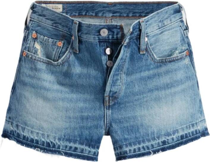 Levi's Denim Shorts Blauw Dames