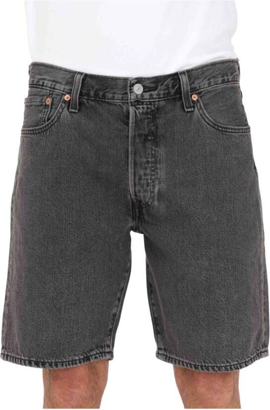 Levi's Zwarte Jeans Shorts voor Heren 501 Zwart Heren