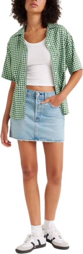 Levi's Jeans rok ICON SKIRT met used-effecten en rafelige randen - Foto 10