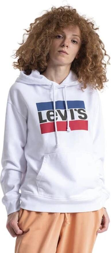 Levi's Graphic Standard Hoodie 18487-0058 Sweatshirt Wit Dames