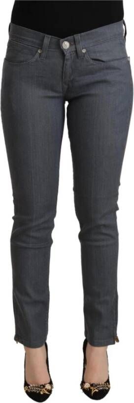 Levi's Gray Cotton Low Waist Skinny Denim Jeans Grijs Dames