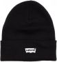 Levi's Zwarte Acryl Hoeden & Mutsen Geborduurd Logo Black Unisex - Thumbnail 1