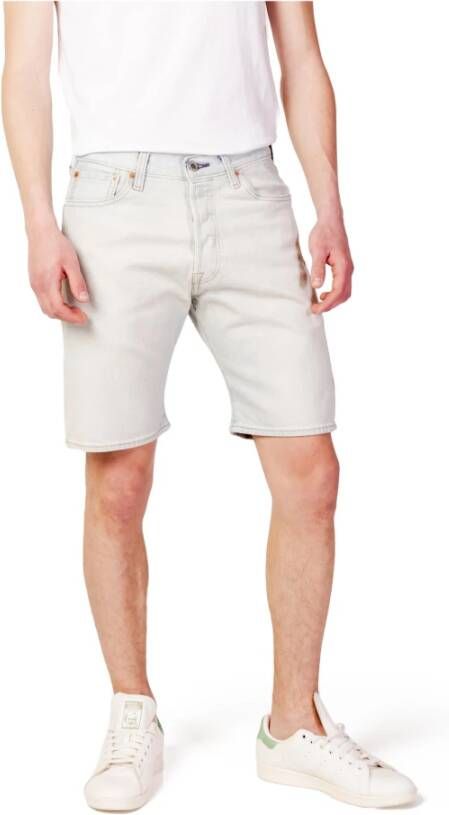 Levi's Witte katoenen shorts met ritssluiting en knoopsluiting White Heren