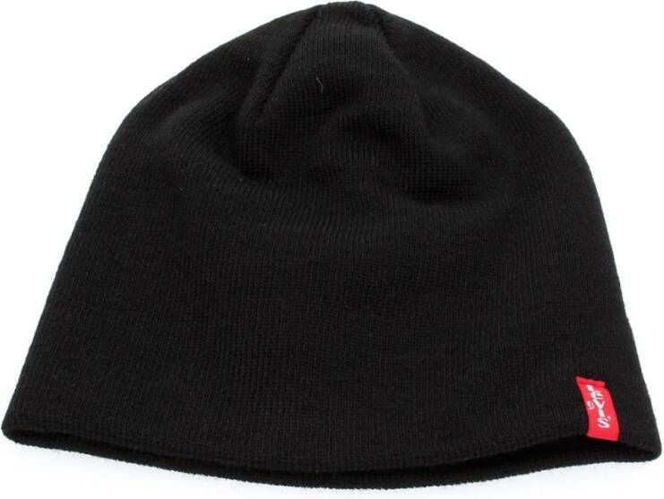 Levi's Zwarte Viscose Cap voor Black