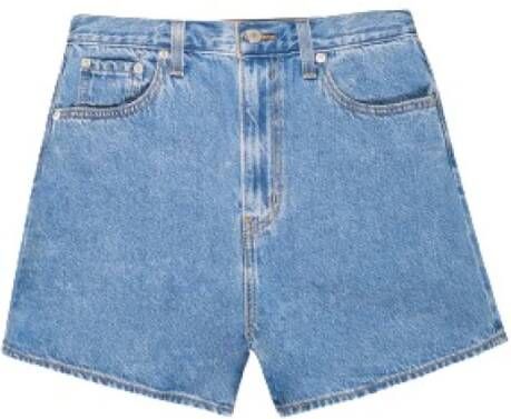 Levi's Hoge losse shorts Blauw Dames