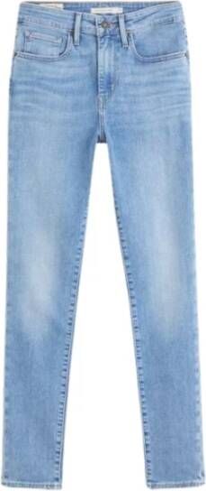 Levi's Hoge taille skinny jeans met hartdetail Blue Dames