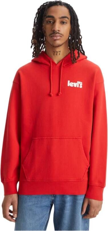 Levi's Heren Katoenen Sweatshirt Red Heren