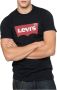 Levi's Iconisch Katoenen T-Shirt Zwart Rechte Pasvorm Korte Mouwen Black Heren - Thumbnail 4