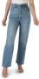 Levi's Ribcage cropped high waist straight fit jeans light indigo - Thumbnail 14