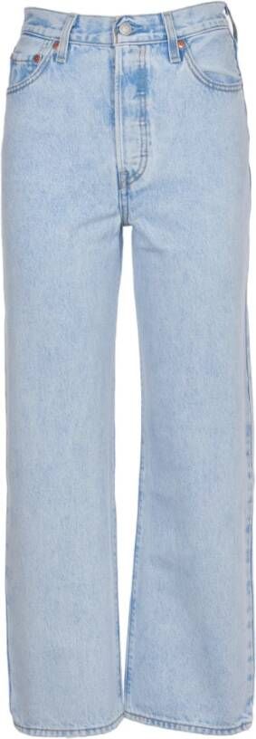 Levi's Straight fit ankle cut jeans met stretch model 'Ribcage' - Foto 13