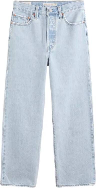 Levi's Straight fit ankle cut jeans met stretch model 'Ribcage' - Foto 8