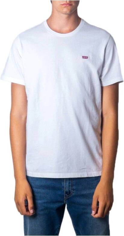 Levi's Knisperend Wit Logo T-Shirt Ronde Hals White Heren - Foto 17