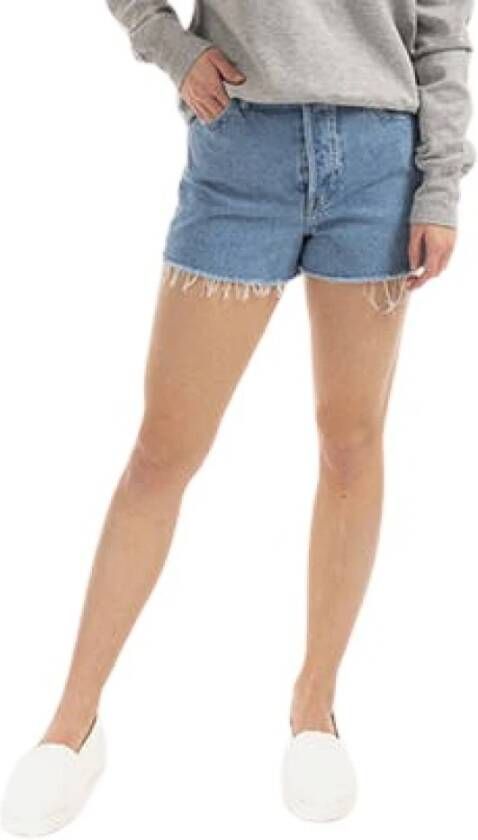 Levi's korte spijkerbroek Blauw Dames