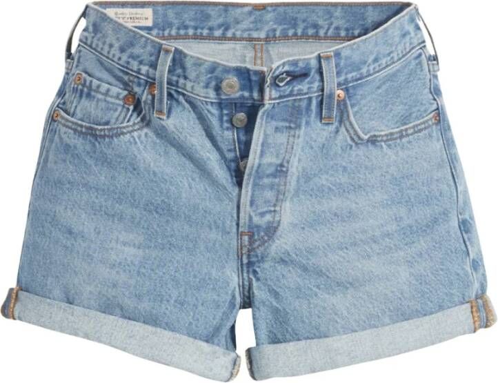Levi's Korte spijkerbroek Blauw Dames