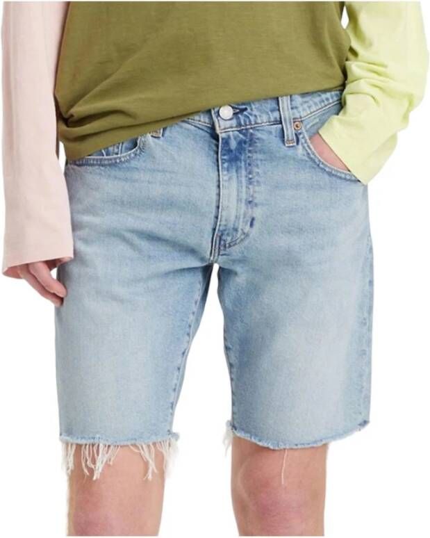 Levi's Slim Bermuda Shorts 412 Blauw Blue Heren