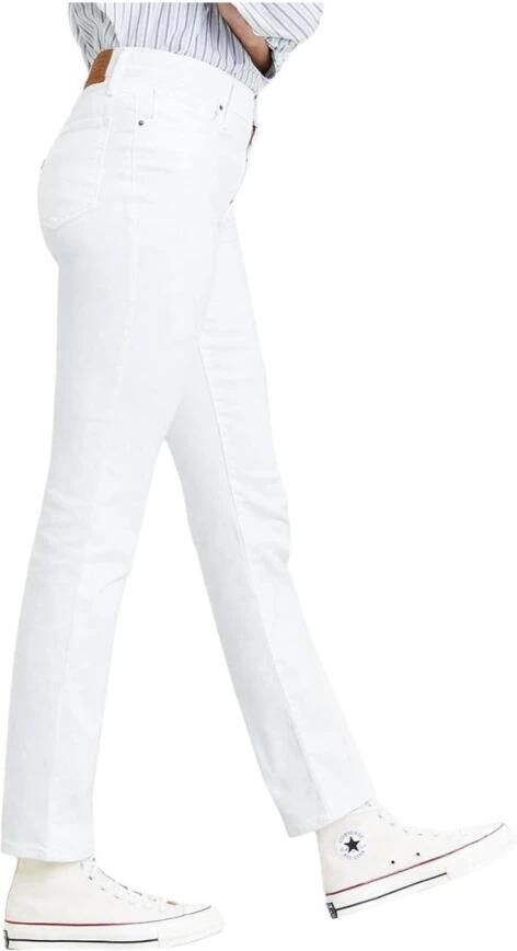 Levi's 724 high waist straight fit jeans western white - Foto 2