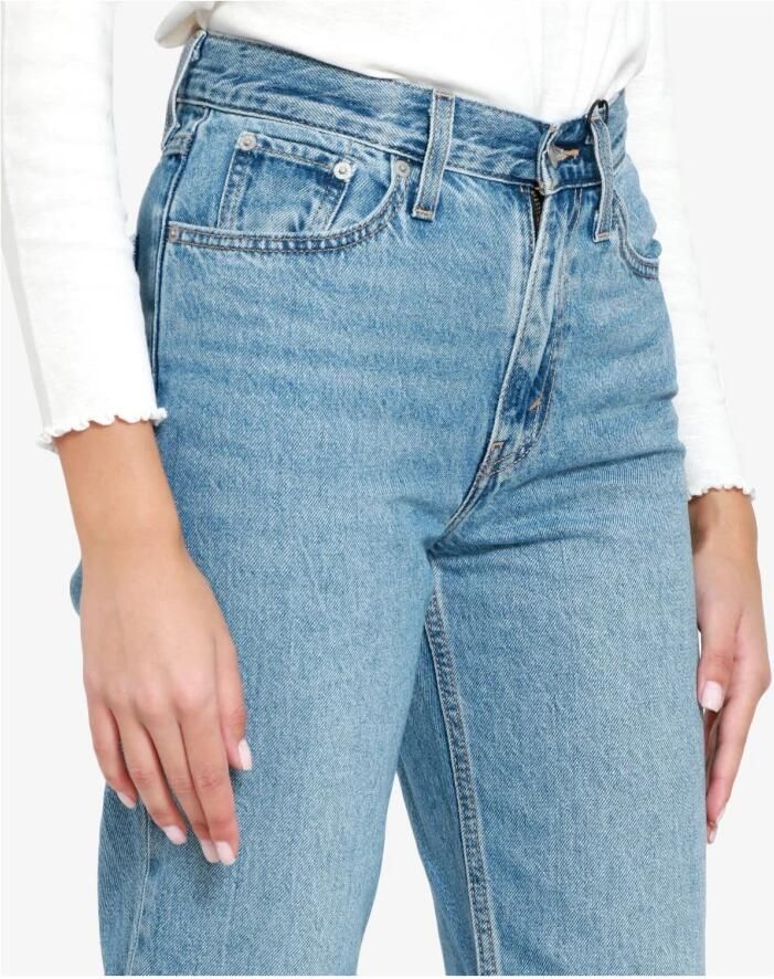 Levi's Hoog getailleerde relaxte jeans met taps toelopende pijpen Blauw Dames - Foto 2