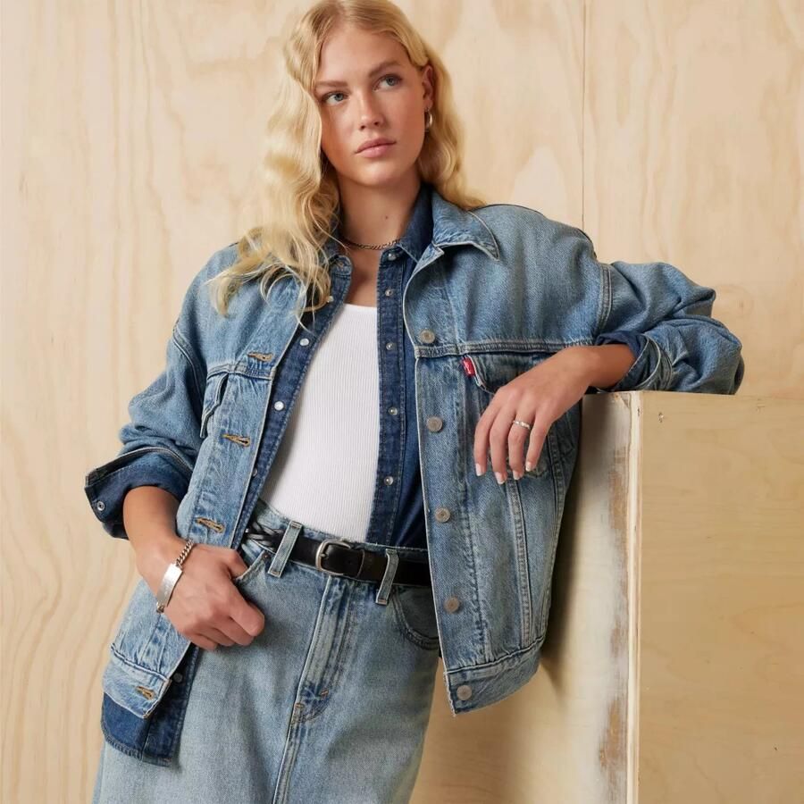 Levi's Jeansjack 90S TRUCKER met turn-down kraag