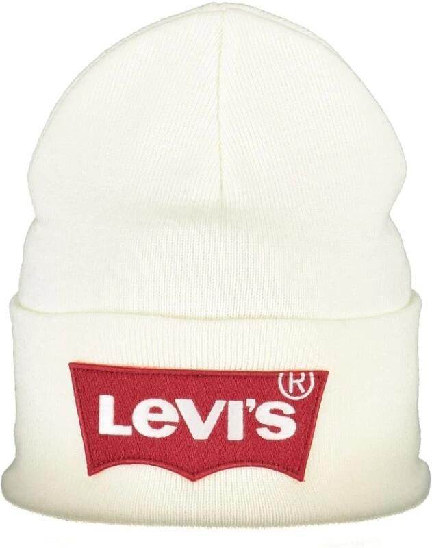 Levi's Witte Acryl Hoeden & Mutsen White Unisex